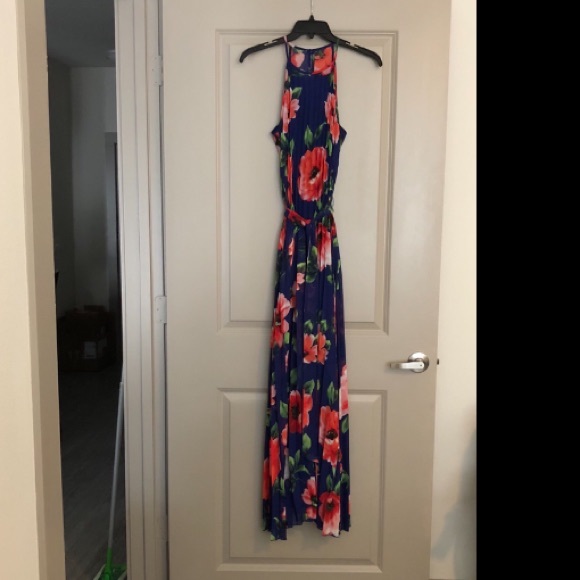 Blue floral B. Darlin maxi dress - Picture 4 of 4